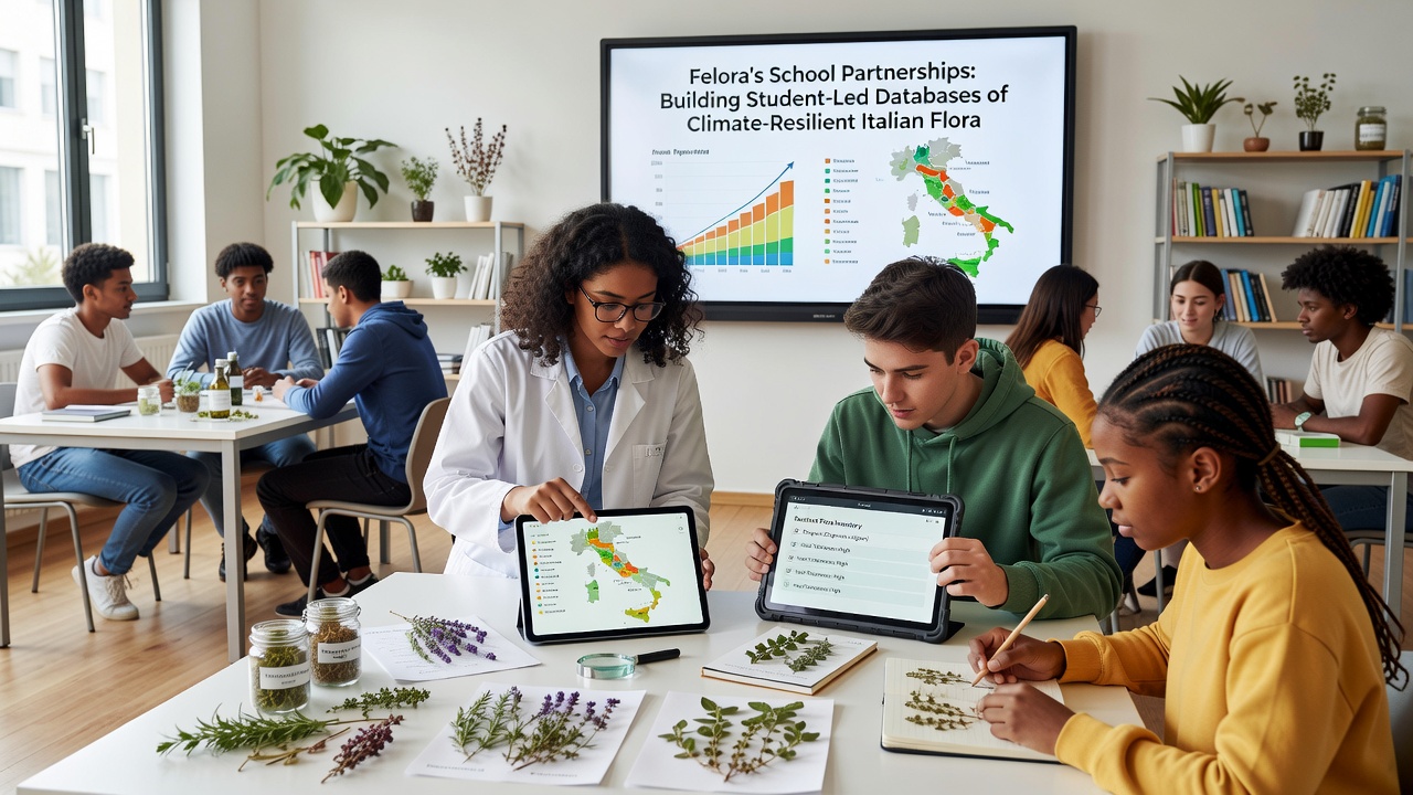 How Felora's School Partnerships Are Building Student-Led Databases of Climate-Resilient Italian Flora